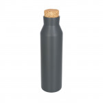 Bottiglia personalizzata con tappo in sughero color titanio terza vista