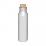 Bottiglia personalizzata con tappo in sughero color argento