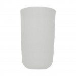 Bicchiere in ceramica da personalizzare color bianco vista davanti