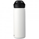 Bottiglia gadget con verniciatura a polvere color bianco con logo
