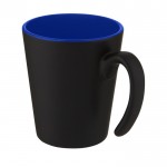 Mug bicolore con manico originale color blu