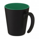 Mug bicolore con manico originale color verde
