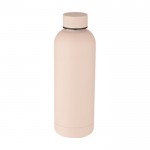 Bottiglia termica in acciaio inossidabile color rosa chiaro terza vista