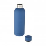 Bottiglia termica in acciaio inossidabile color blu seconda vista
