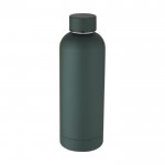 Bottiglia termica in acciaio inossidabile color verde scuro terza vista