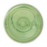 Borraccia in plastica riciclata per l'ufficio con manico da 450 ml color verde seconda vista