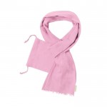 Sciarpa personalizzata in cotone biologico color rosa