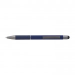 Penna touch in alluminio con impugnatura in carta ed inchiostro blu color blu quarta vista
