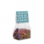 Cioccolatini tipo Smarties in sacchetto con etichetta 100g color trasparente vista principale