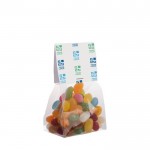 Caramelle Jelly Beans in bustina da 100g con etichetta color trasparente vista principale