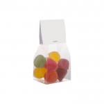 Sacchetto di caramelle gommose alla frutta con etichetta 100g color trasparente seconda vista