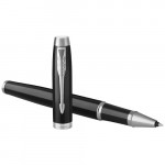 Penne roller aziendali professionali vista penna aperta color titanio