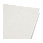 Quaderno con spirale in cartone riciclato color bianco sporco vista dettaglio 1