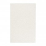 Quaderno promozionale in cartone riciclato color bianco sporco seconda vista da dietro