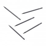 Set di 5 matite aziendali in grafite color grigio scuro terza vista