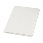 Quadernino B6 con fogli a righe in carta di pietra color bianco