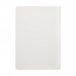 Quadernino B6 con fogli a righe in carta di pietra color bianco seconda vista posteriore