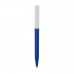Penna a sfera in plastica riciclata di vari colori con inchiostro blu color blu reale