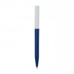 Penna a sfera in plastica riciclata di vari colori con inchiostro blu color blu mare