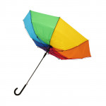Colorato ombrello personalizzato color multicolore terza vista