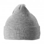 Elegante cappello invernale promozionale color grigio vista posteriore
