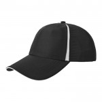 Cappellino sportivo con logo colore nero