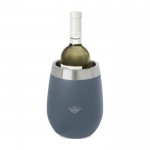 Accessorio per il vino da personalizzare color blu grigiastro vista con stampa in tampografia