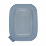 Porta pranzo rettangolari personalizzabili color azzurro seconda vista frontale