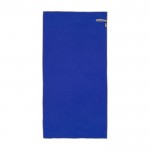 Asciugamano sportivo ultraleggero in poliestere e nylon 200 g/m² color blu reale seconda vista frontale