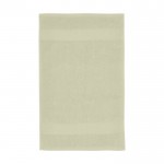 Asciugamano in cotone spesso da 450 g/m² color grigio chiaro seconda vista frontale