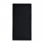 Asciugamano in cotone 70 x 140 cm color nero seconda vista frontale