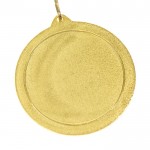 Medaglie dorate personalizzabili color oro seconda vista