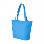 Shopper con logo multiuso color blu