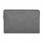 Custodia imbottita per laptop con logo color grigio scuro 