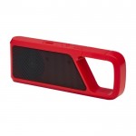 Piccolo speaker a forma di clip color rosso