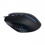 Mouse da gamer ultraveloce con luce RGB e design ergonomico color nero vista dettaglio 1