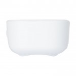 Altoparlante Bluetooth® 5.3 in plastica riciclata 5W e IPX5 color bianco seconda vista con laterale