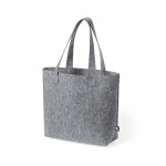 Shopper personalizzata in feltro color grigio prima vista