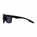 Sportivi occhiali da sole con logo color nero vista laterale