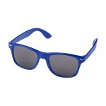 Occhiali da sole in plastica riciclata con lenti UV400 color blu reale