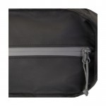 Tote bag 600D impermeabile con tasca per pc da 14” color nero vista dettaglio 1