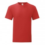 T-shirt in cotone ringspun 150 g/m² colore rosso