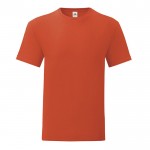 T-shirt in cotone ringspun 150 g/m² colore arancione scuro
