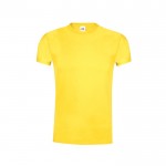 T-shirt colorata in cotone 145g/m²della Fruit Of The Loom color giallo prima vista