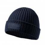 Cappello invernale con etichetta personalizzabile color nero seconda vista