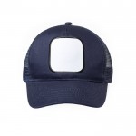 Cappellino con toppa personalizzabile color nero seconda vista