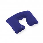 Cuscino gonfiabile per il collo personalizzabile color blu mare prima vista