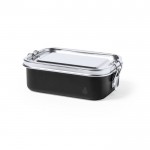 Lunch box da 750ml con coperchio ermetico color nero prima vista