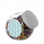 Bastoncini di liquirizia colorati in barattolo da 900ml color bianco vista principale