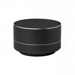 Speaker bluetooth 5.0 realizzato in alluminio riciclato color nero prima vista